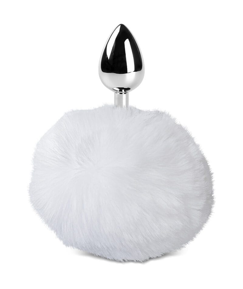Bunny Tail Metal Plug - White